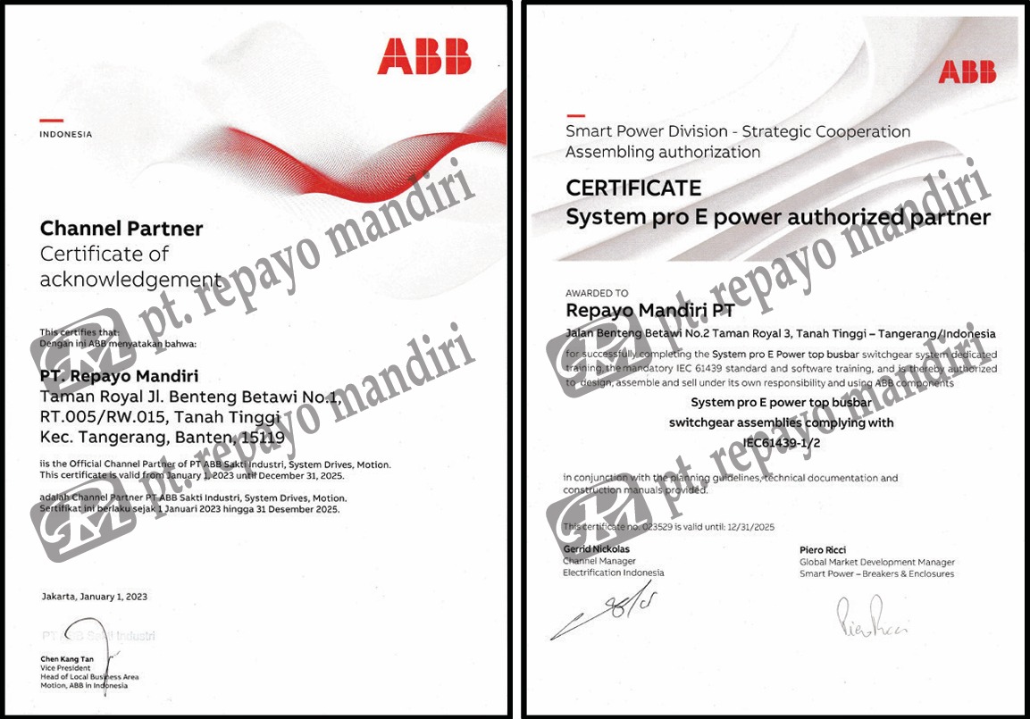 ABB Certificate 2